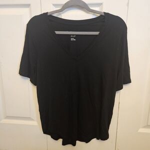 a new day Black V-Neck Short Sleeve Tee - Classic Black